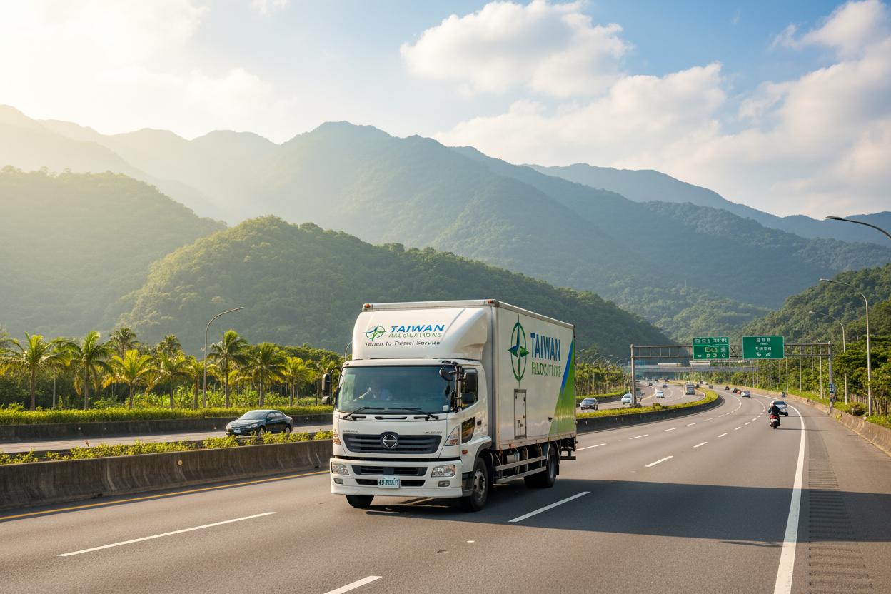 9458專業搬家貨車行駛在高速公路上進行長途搬家服務